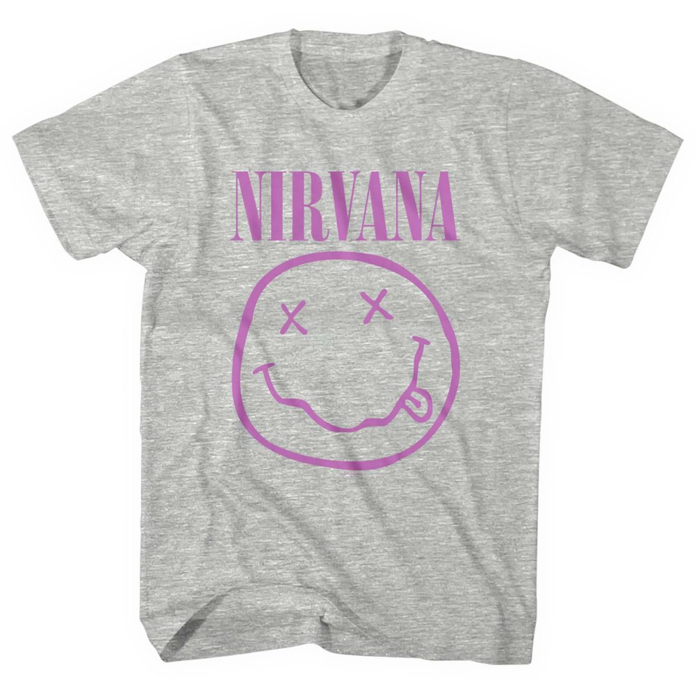 Nirvana t shirt heren hot sale